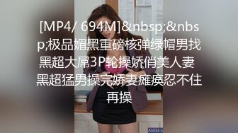 [MP4/ 694M]&nbsp;&nbsp;极品媚黑重磅核弹绿帽男找黑超大屌3P轮操娇俏美人妻 黑超猛男操完娇妻瘫痪忍不住再操