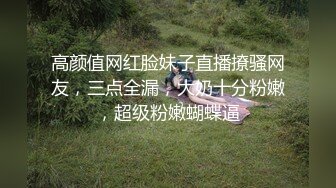 高颜值网红脸妹子直播撩骚网友，三点全漏，大奶十分粉嫩，超级粉嫩蝴蝶逼