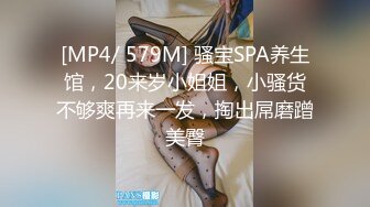 [MP4/ 579M] 骚宝SPA养生馆，20来岁小姐姐，小骚货不够爽再来一发，掏出屌磨蹭美臀